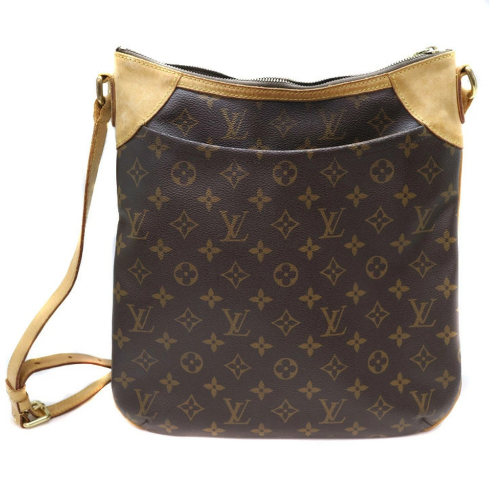 LOUIS VUITTON Odeon Bag Monogram Canvas Brown Shoulder LV